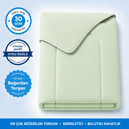 ColdSleep™ Serinletici Battaniye-Fıstık Yeşil